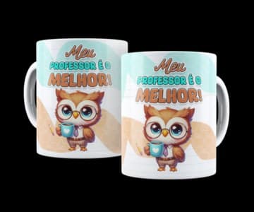 Caneca Dia dos Professores – Presente Especial para Professor e Professora | Modelos com Corujinha